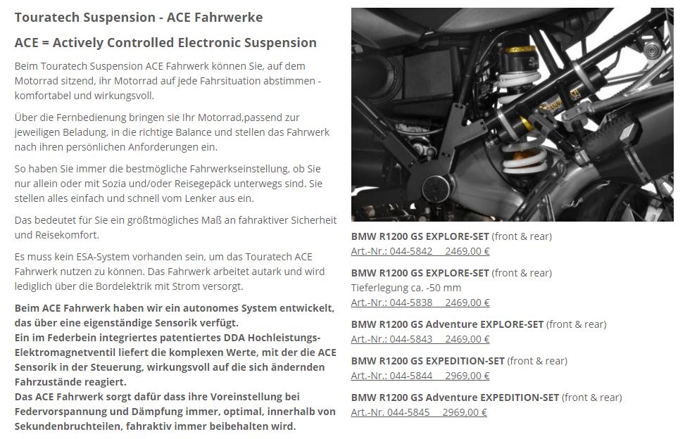 ACE - Fahrwerke