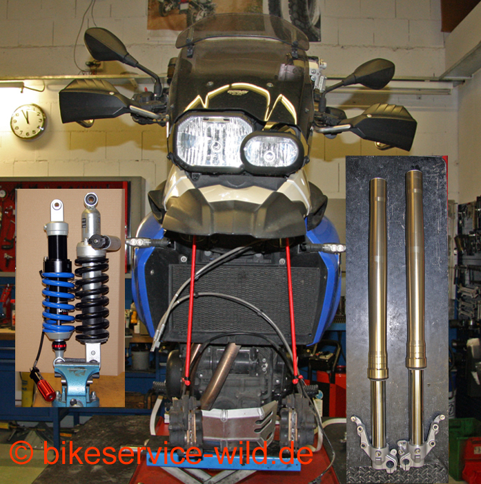 BMW F 800GS Tieferlegung 30mm oder 60mm BMW F 800GS Tieferlegung 30mm oder 60mm